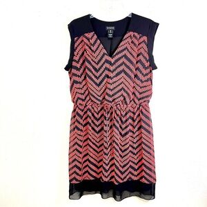 ENFOCUS WOMEN Dress Size 16 Orange Blouson Drawstring Waist Lined Office Career